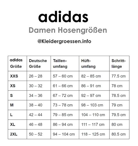 grössentabelle adidas hosen damen|Adidas shorts größentabelle.